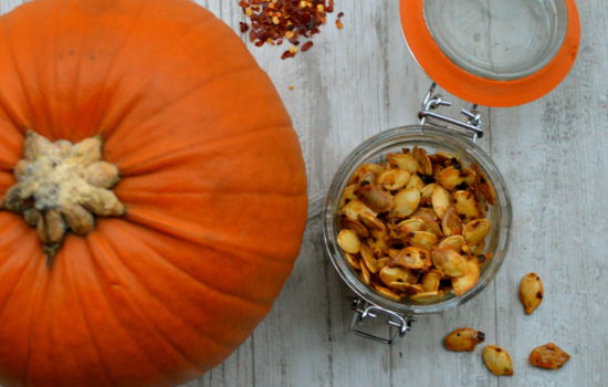 Sweet n’ spicy chilli and honey roasted pumpkin seeds
