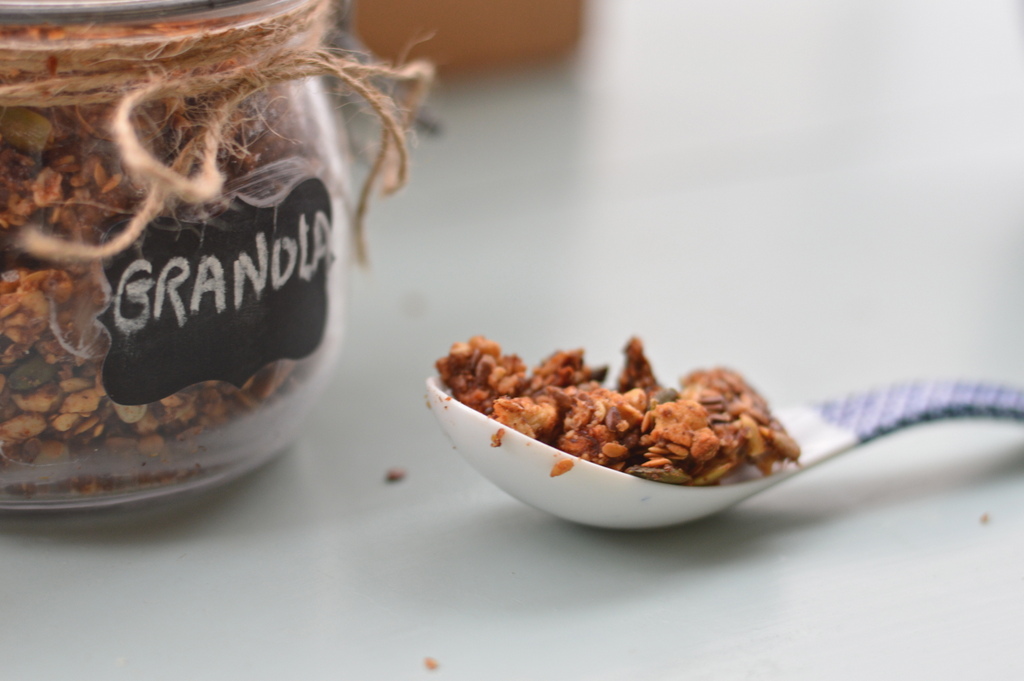 Spiced Apple Granola Clusters