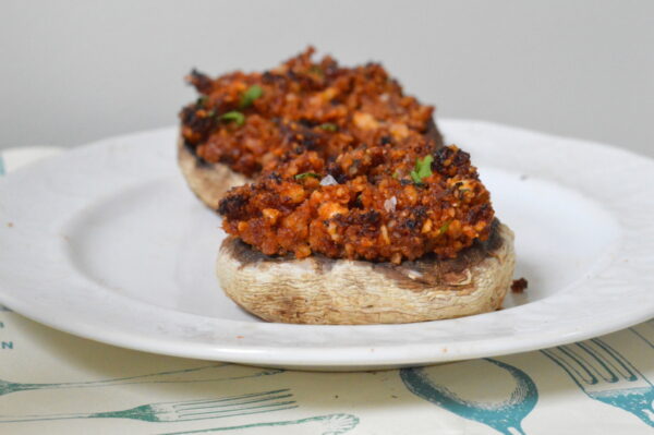 Sun-Dried Tomato Stuffed Mushrooms