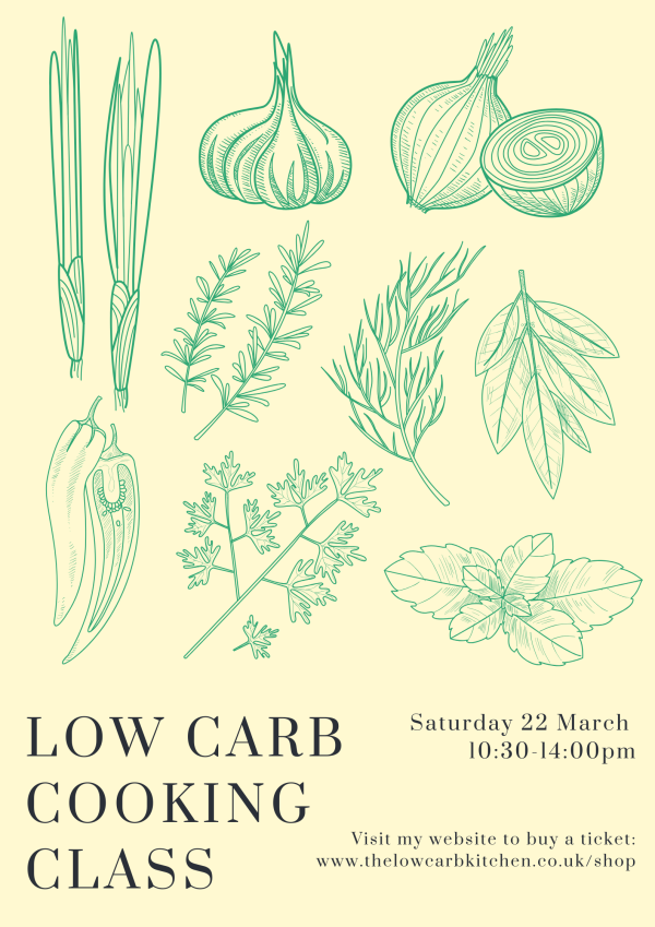 Low Carb Cooking Class - 22 March